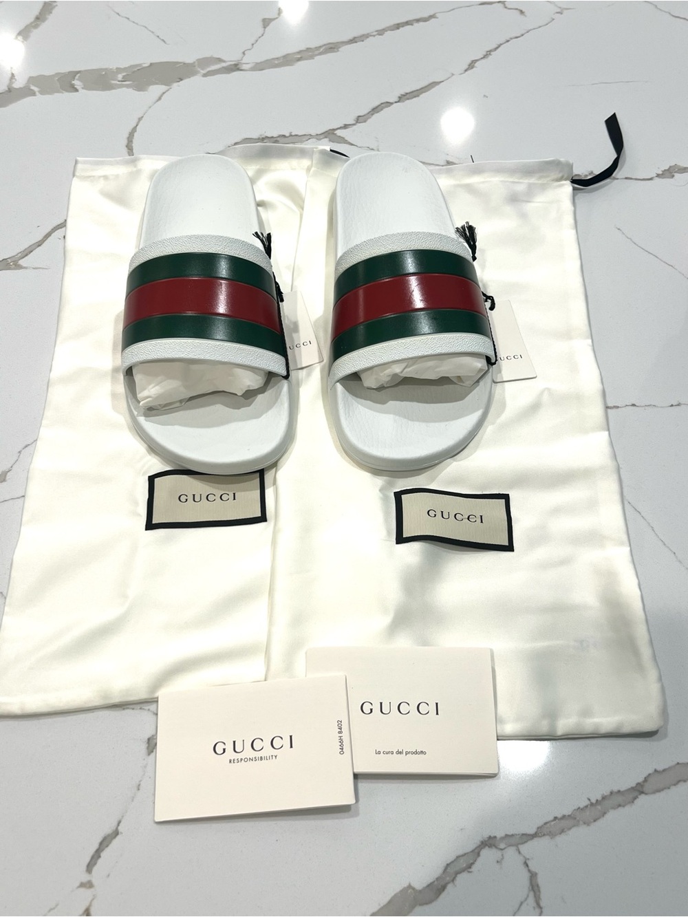 NWT Gucci
TF DNU Gucci Web Rubber Slide Sandal - Picture 3 of 6